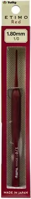 Tulip Etimo Red Crochet Hook W/ Cushion Grip-Size 1/1.80mm
