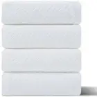 4Pack Large Bath Towels Set 35x70 White Oversized Bath Sheet Chair Towels 600 GS