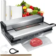 Vacuum Sealer Machine, 95Kpa 350W Powerful Dual Pump and Dual Sealing, Dry and