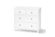 White 4 Chest of Drawers Timber Storage Cabinet Organiser Bedroom Furniture