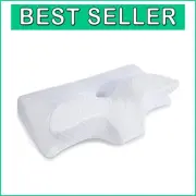 King Size Contour Memory Foam Pillow for Neck Pain Relief - Dual Height Support