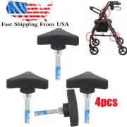 4pcs For Rollator Parts Wheel Height Adjustment Knob Ultralight Rollator Walker