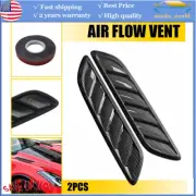 Air Flow Intake Hood Scoop Bonnet Vent Cover Universal Carbon Fiber Decorative W