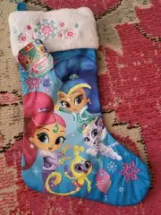 NWT NEW Shimmer and Shine Genies Christmas Stocking full size Nickelodeon blue