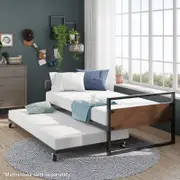 Zinus Ironline Premium Daybed and Trundle Bed Frame Set