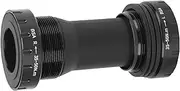 POENVFPO Cycle Bottom Bracket,Aluminum Alloy Nylon 68 to 73mm BB Bottom Bracket for Road Mountain Bikes (Black)