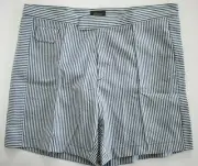 ️ BRIONI Midnight Blue White SEERSUCKER SWIM Shorts Trunks Swimwear XXXL W-40"