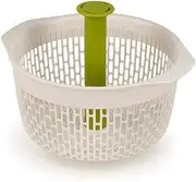 Joseph Joseph Spindola in-Sink Salad-Spinning Colander - White/Green
