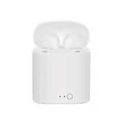 I7 Mini Bluetooth Headset Intelligent Wireless Headset For Bilateral Telephone - White