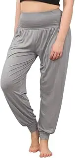 [L S U] Women Harem Trousers Stretchy High Waist Baggy Pant Ladies Yoga Dance Casual Wear Pilates Pants