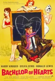 Bachelor Of Hearts poster Hardy Kruger 1958 Old Film Movie Photo