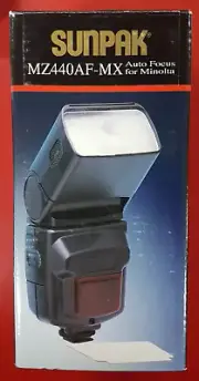 Sunpak MZ440AF-MX flash & filter kit For Minolta (NEW)