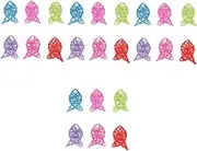 Amosfun 4sets Natural Fish Decor Wall Hanging Creative Aquarium Decors for Home 6pcs*4 Random Color