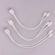 1Pc 2 in 1 USB Male to Micro USB/Type-C Splitter Data Transfer Charging Cable