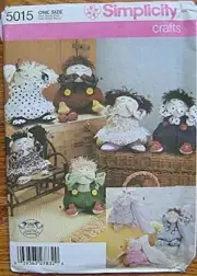 Simplicity Sewing Pattern 5015 Decorative Dolls Two Sizes Craft