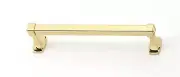 Alno A6520-12-PB Cube Bath 12" Towel Bar Polished Brass