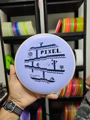 Axiom Discs BASE Electron Launch Stamp Pixel 175g #1 Simon Putter Mvp Disc Golf
