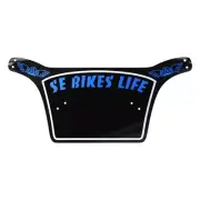 SE BIKES - BIKE LIFE NUMBER PLATE - BLACK/BLUE