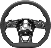 Leather Steering Wheel Compatible With R8 A3 8P A4 A5 A6 C8 A7 Q2 Q3 Q5 Q7 Q8 S3 S4 S5 S6 S7 RS3 RS4 RS5 RS6 RS7 Car Accessories(Leather)
