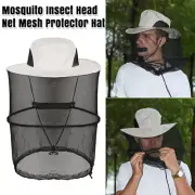 Mosquito Fly Head Net Outdoor Fishing Camping Insect Mesh Bee Bug Protector Hat