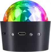 Mini Disco Light Sound Activated Multicolor Battery Operated Disco Ball Light Fe