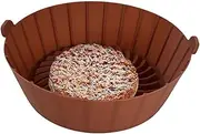 Air Fryer Liners - Air Fryer Silicone Pot | Air Fryer Liner With Handle | Air Fryer Accessories, Non-Stick Dishwasher Safe Airfryer Liner, Easy Cleaning Airfryer Pot For Oven Microwave Oven Steamer