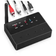Bluetooth 5.3 Transmitter Receiver, aptX Low Latency HD Bluetooth Receiver for