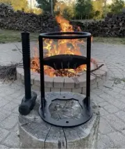 XL Kindling Splitter Cast Iron Firewood Cutter Log Splitter for Home/Campsite
