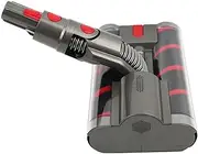 [QASULER] Vacuum Hard Floor Brush Head, for Dyson, Omni-Glide Vacuum Cleaner Double Rolling Brush Suction Head Micro Universal Ground Brush Sv19/21 Accessories Vacuum Cleaner Floor Brush