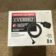 Everbilt 8’ Piggy Back Float Switch for Sump & Sewage Pump Replacement