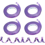 Curling Ribbon Crimped String 3/16" 11 Yards 4 Roll Purple
