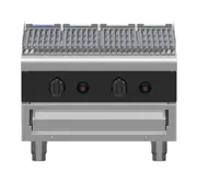 Waldorf Bold CHLB8600G-B - 600mm Gas Chargrill Low Back Version - Bench Model