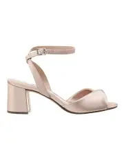 [NINA] Nigelia Sandals in Pearl Rose Crystal Satin