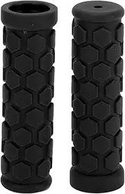 X AUTOHAUX Bike Handlebar Grips Covers 102mm Long Lightweight | Bicycle End Grips Protector Black 1 Pair