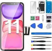 for iPhone 11 Screen Replacement 3D Touch LCD Display Digitizer Full Assembly Repair 6.1" Front Glass Waterproof Adhesive Sticker Fix Tools Kit A2111 A2221 A2223