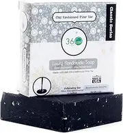Handmade Soap Old fashioned Pine Tar, X-LARGE 150ml bar- REAL Pine Tar, exfoliant- activated charcoal & oatmeal - Normal to dry skin, Natural Soap - Organic Castile lye Soap, Made in USA-