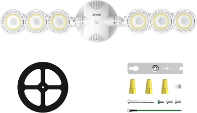 4000LM Dusk to Dawn LED Security Lights Outdoor, 30W Outdoor Flood Light,