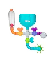 Nuby Wacky Waterworks Pipes Bath Toy with Interactive Features for Cognitive