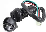 Ignition Switch Ignition Key Switch Universal Motorcycle 2 Key 4 Wire Start Ignition Switch Electric Door Lock Key for ATV Quad Dirt Bike Motorcycle Ignition Switch Lock