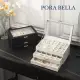 【Porabella】大容量皮革首飾盒 手提珠寶盒旅行旅遊 絨布盒飾品盒 飾品戒指項鍊耳環耳夾收納 透明防水