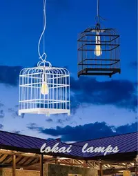 在飛比找Yahoo!奇摩拍賣優惠-[ Licia ] LOKAI LAMPS 鳥籠造型吊燈/L