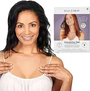 Silc Skin Decollette Pad - Reusable Self-Adhesive Overnight Chest Patch, Made with Medical Grade Silicone, Smooths Fine Lines and Stretch Marks, 30 Day Supply