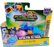 Transformers Bumblebee Cyberverse Sky-Byte Spin Fin Attack One Step Change Rare