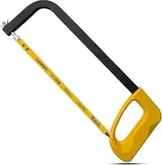 [Hanpex] 30cm(12inch) High-Tension Hacksaw Frame with 24 TPI Bi-metal Blade, Hand Saw Suitable for Metal, wood, PVC, Carpentry