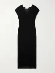[The Frankie Shop] The Frankie Shop - Mysia Knitted Maxi Dress - Black - M M Black