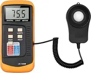 High Performance Light Intensity Tester Digital Illuminance Light Meter Manual 200-200,000 Lux LCD Photometer Luxmeter with Peak Measurement for Homes, Agriculture, Warehouse