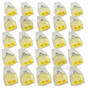 2 Pole 25x Push Wire Electrical Cable Connector Wire Wago Clamp Terminal Block