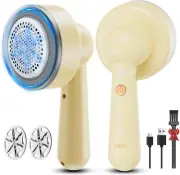Fabric Shaver and Lint Remover, Sweater Shaver with 3-Speeds and 6-Leaf Blades,