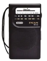 Portable AM/FM Band Radio by Digital Sunflash RD-22