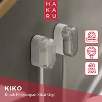 在飛比找蝦皮購物優惠-Kiko 牙刷收納架極簡牙刷掛架透明牙刷架牙刷收納簡易牙刷掛